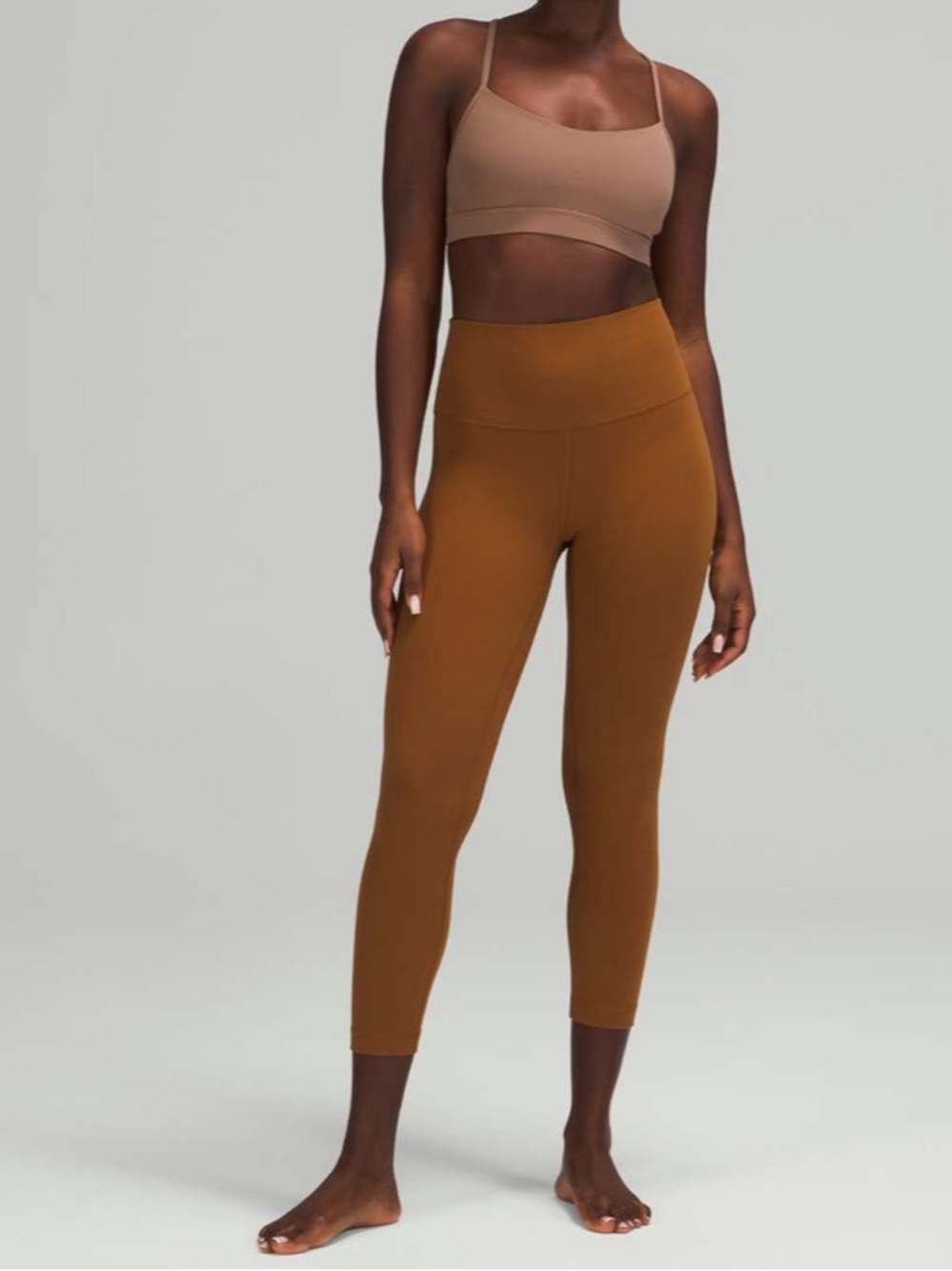 Lululemon Align High-Rise Crop in Copper Brown
